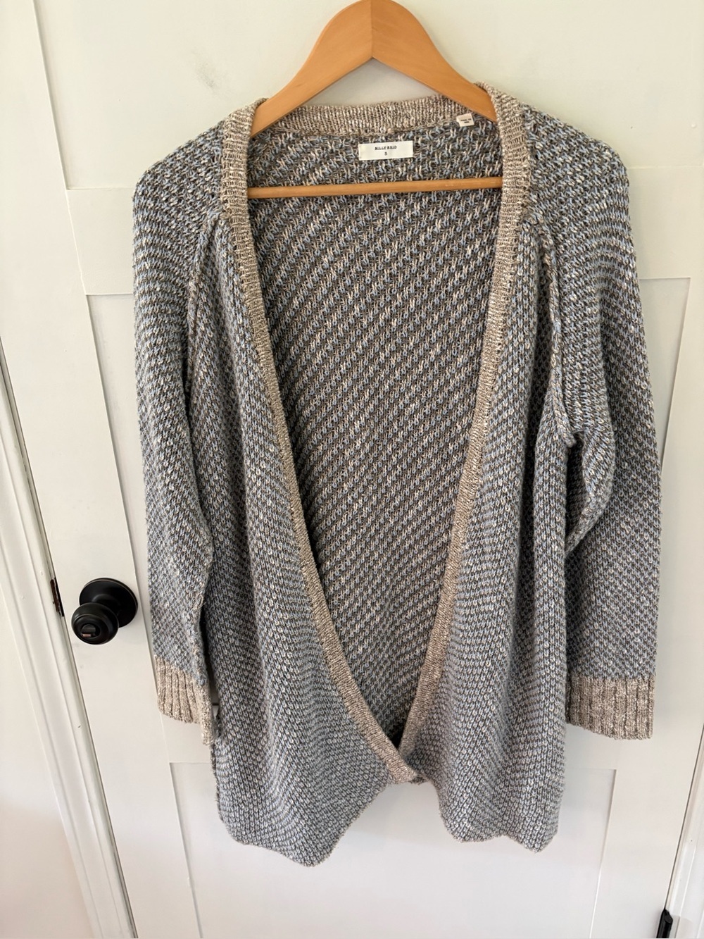 Billy Reid Cotton Cashmere Blend Open Cardigan. Size Small.